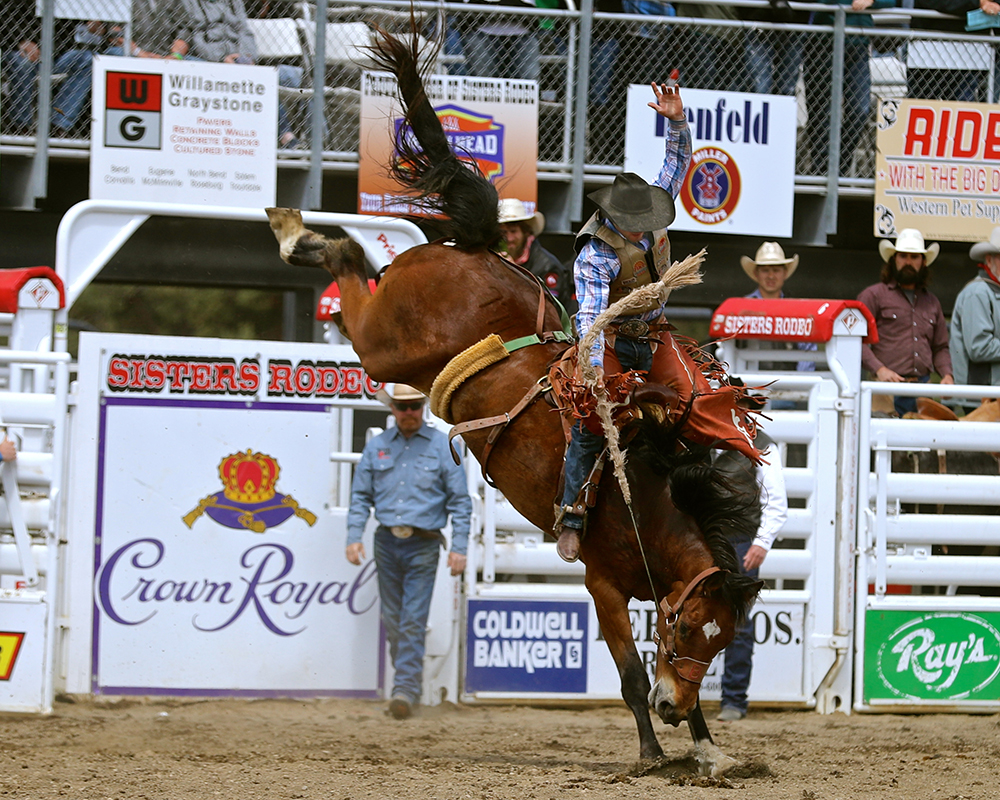 Saddlebronc Riding - Sisters Rodeo