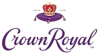 Crown Royal logo featuring a purple and gold design with a stylized crown above the brand name.
